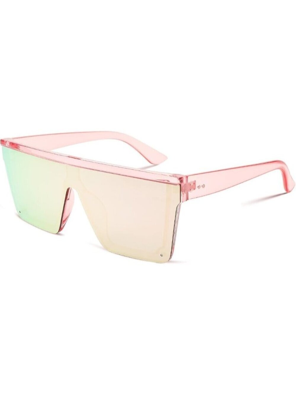 ❤️Women Pink FEISEDY Fashion Siamese Lens Sunglasses  Men Succinct Style